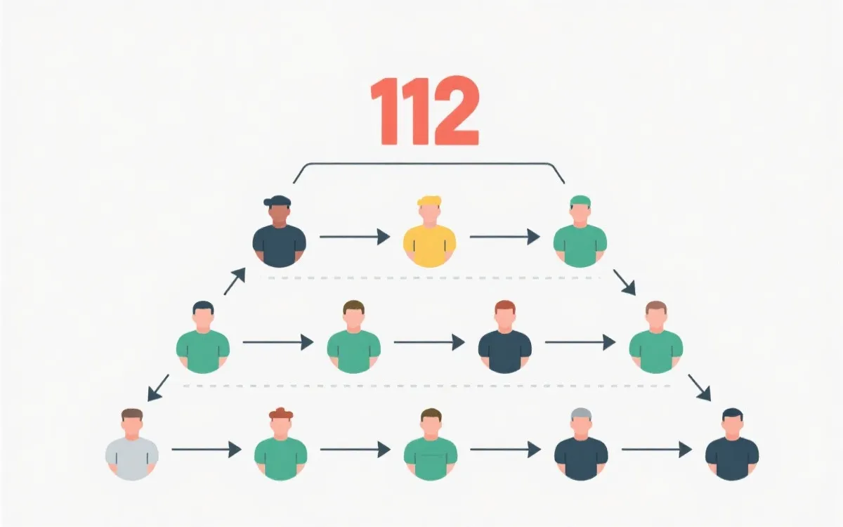 12组分组与出线路径示意图风格插画
